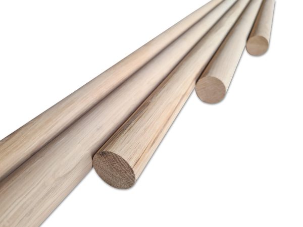 Trapleuning - Massief eiken - Rond - Afbeelding 3