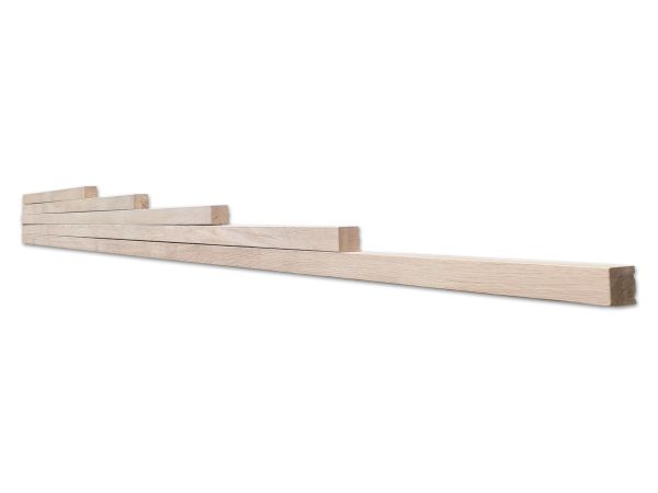 Trapleuning - Massief eiken - Vierkant - Afbeelding 4