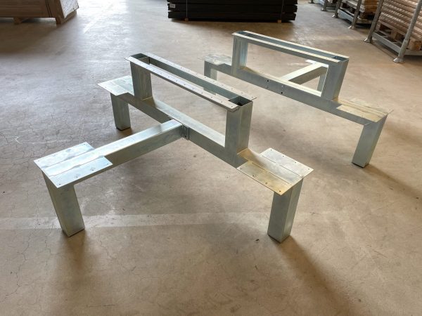 Picknicktafel frame - gegalvaniseerd staal - 10 personen - Afbeelding 9
