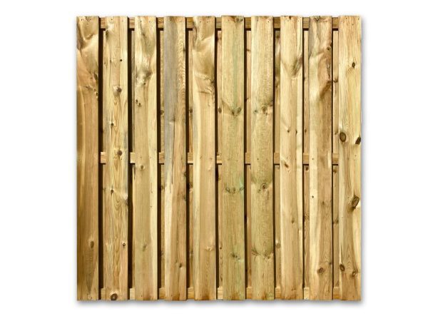 Tuinschutting - Geïmpregneerd Grenen - 180 x 180 cm - 19+2 planks