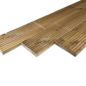 Vlonderplank - Geïmpregneerd - 25 x 135 mm