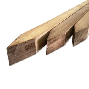 Paal - Hardhout (Iroko) - 65 x 65 mm - Geschaafd