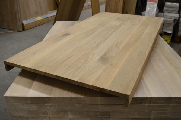 Overzet traptreden - Massief eiken - Antislip frezing - Afbeelding 10