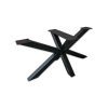 Matrixpoot (salontafel) - zwart metaal - 60 x 90 cm - koker: 6x6 cm