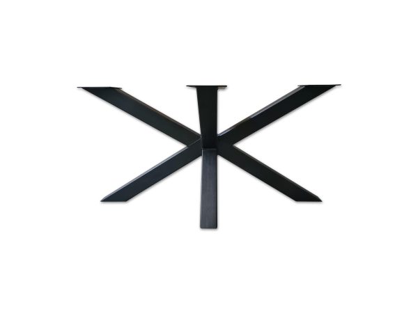 Matrixpoot (salontafel) - zwart metaal - 43,5 x 80 cm - koker: 5x5 cm - Afbeelding 2