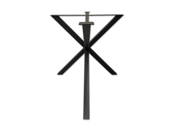Matrixpoot - zwart metaal - 140 x 80 cm - koker: 5x5 cm - Afbeelding 3