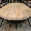 Tafelblad ovaal - Elmwood - 50 mm - Afbeelding 4