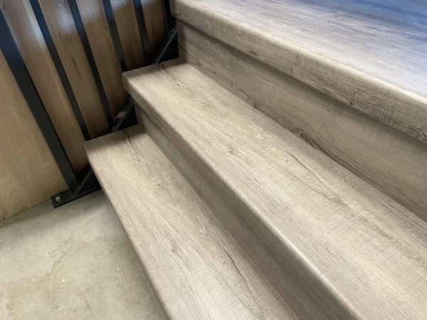 Overzet traptreden - PVC - Antraciet Eiken