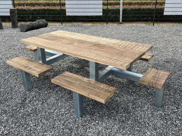 Picknicktafel frame - gegalvaniseerd staal - 10 personen