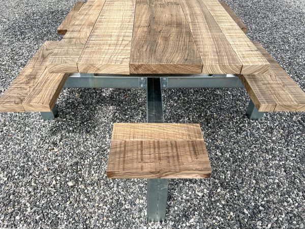 Picknicktafel frame - gegalvaniseerd staal - 10 personen - Afbeelding 5