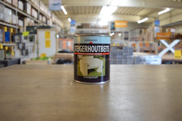 Steigerhoutbeits - Hermadix - 0,75 liter - Schelpenwit