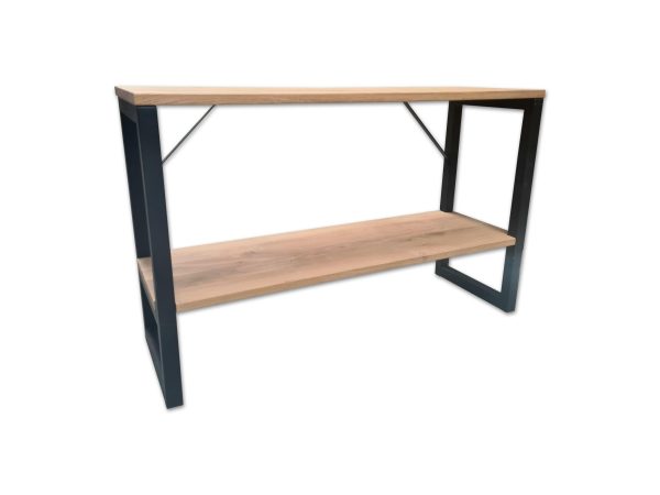 Frame (sidetable) - zwart metaal - 40 x 73,5 cm - set van 2 - Afbeelding 2