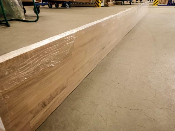 Trapboom - Massief eiken - vingerlas - 30 x 450 cm - Afbeelding 3