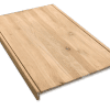 Overzet traptreden - Massief eiken - Antislip frezing - Afbeelding 2