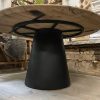 Complete tafel rond - Oud Eiken - Core wood - Afbeelding 5