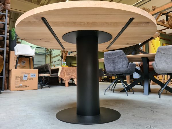 Cilinderpoot - zwart metaal - 60 cm - koker Ø21 cm - Afbeelding 3