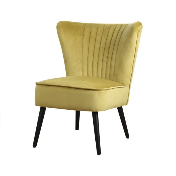 Fauteuil Eva - Velours - Oker