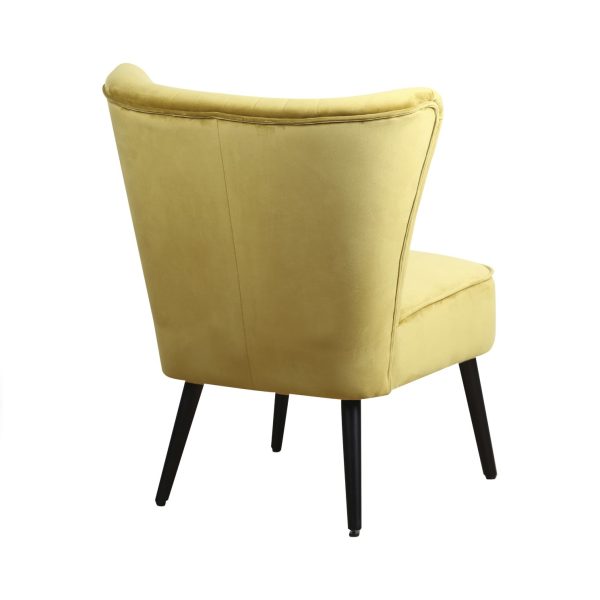 Fauteuil Eva - Velours - Oker - Afbeelding 2