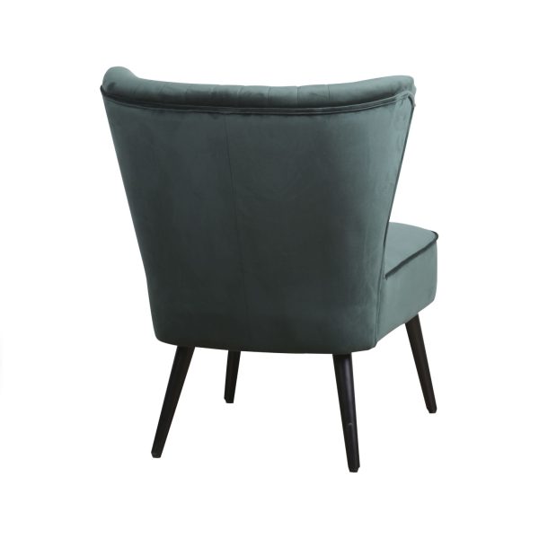 Fauteuil Eva - Velours - Groen - Afbeelding 2