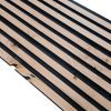 Triple Rhombus rabat - gevelbekleding voor buiten, 2-tone (onbehandeld en zwart gespoten). In de trant van de populaire akoestische wandpanelen. Nu zéér scherp geprijsd bij Bouwie!