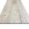Vuren V-delen, mooi als gevelbekleding. Verkrijgbaar bij Bouwie in diverse lengtes voor €12,95 /m²