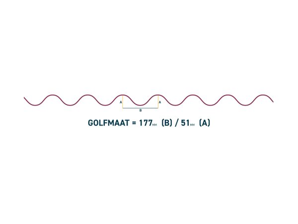 Golfplaat - Polycarbonaat - 177 / 51 Golfmaat - Afbeelding 2