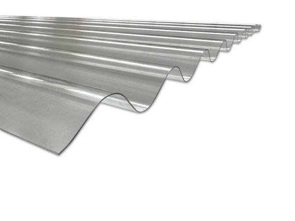Golfplaat polycarbonaat kleine golf, 76-18. Verkrijgbaar bij Bouwie in vele afmetingen voor lage prijzen!