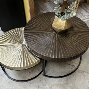 Salontafelset koffietafels Sunray. Te koop bij Bouwie