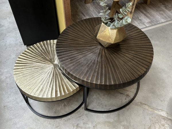 Salontafelset koffietafels Sunray. Te koop bij Bouwie