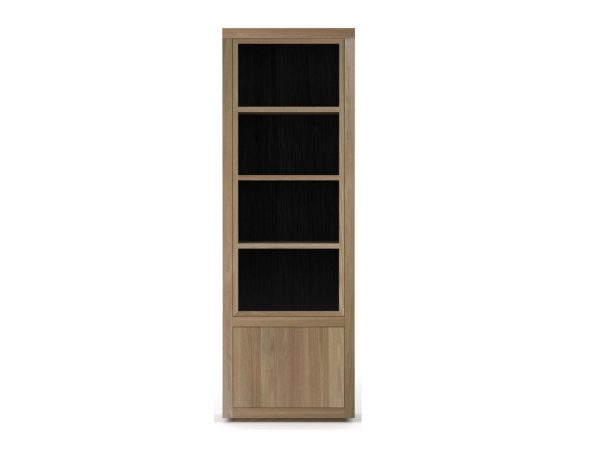 vitrinekast Fort 1-deur eiken. Mooie compacte kast met voldoende opbergruimte. Te koop bij Bouwie
