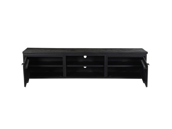 Tv meubel - Zwart Mango hout - Nome - Afbeelding 2