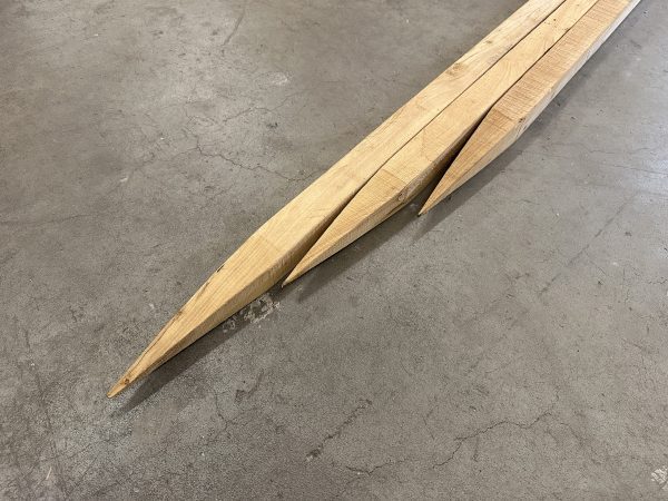 robinia palen gezaagd met punt